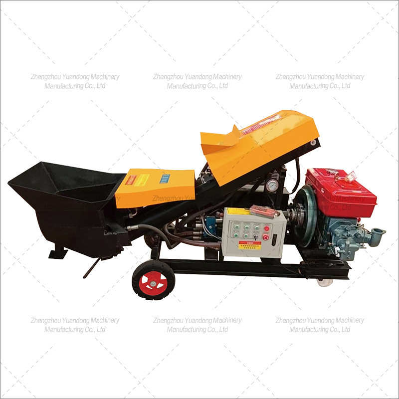 Inclined diesel single cylinder concrete pump(圖1)