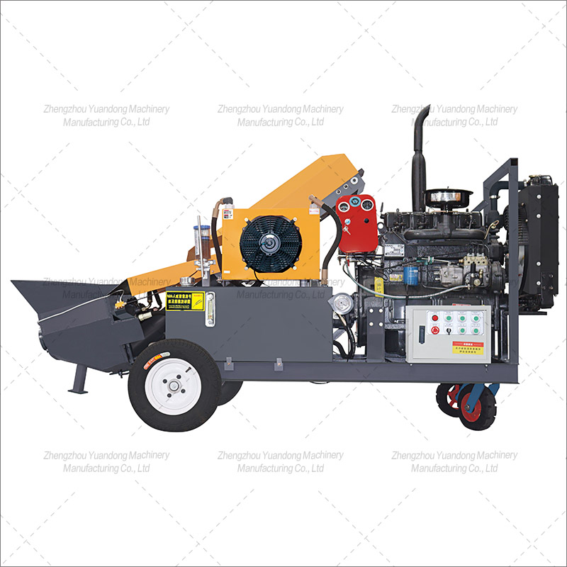 Inclined diesel 4-cylinder concrete pump(圖1)