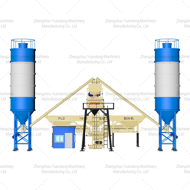 HZS50 (1000+3 silos) concrete mixing plant