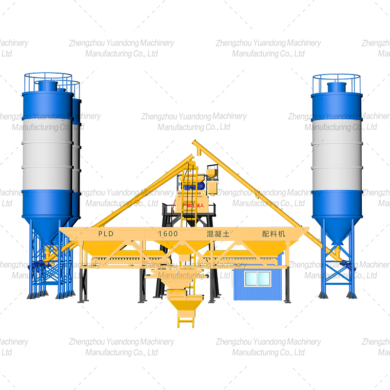 HZS35 (750+3 warehouse) concrete mixing plant