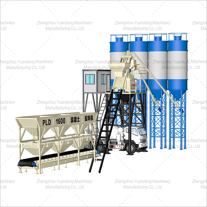 HZS75 (1000+3 silos) concrete mixing plant(圖2)