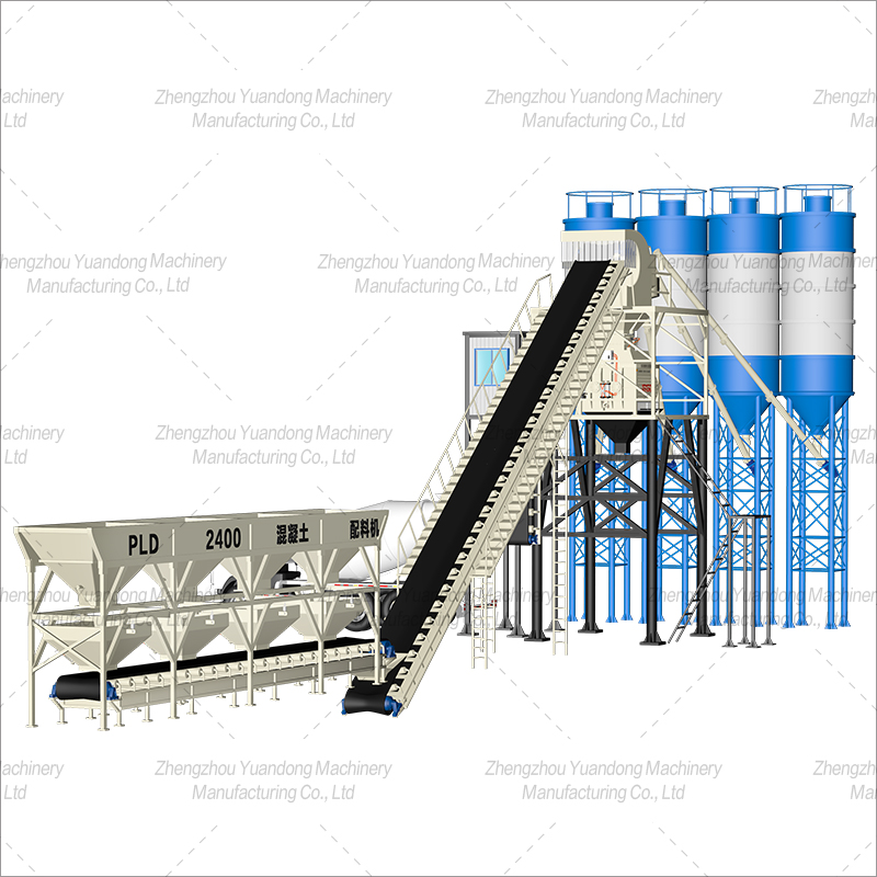 HZS90 (1500+4 silos) concrete mixing plant(圖2)