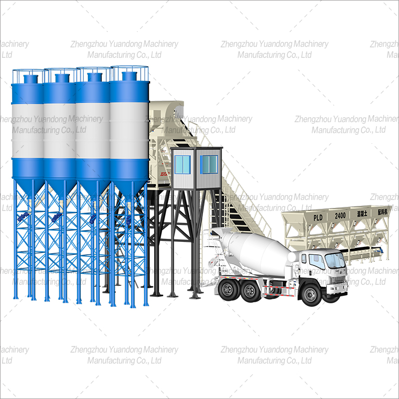 HZS90 (1500+4 silos) concrete mixing plant(圖3)