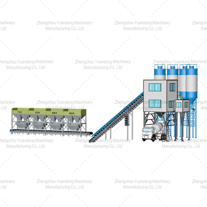 HZS120 (2000+4 silos) concrete mixing plant(圖2)