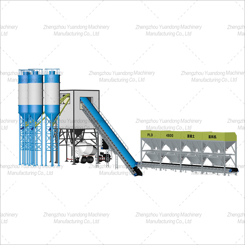 HZS180 (3000+4 silos) concrete mixing plant(圖1)