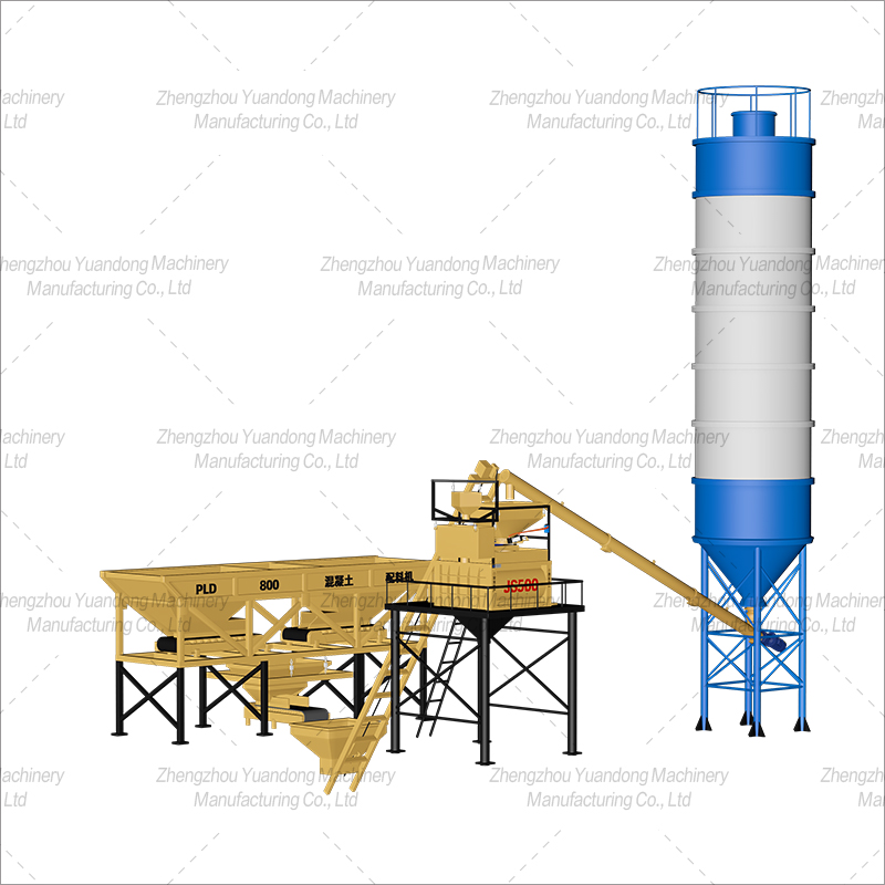 HZS-25 (500+2 silos) simple concrete mixing plant(圖4)