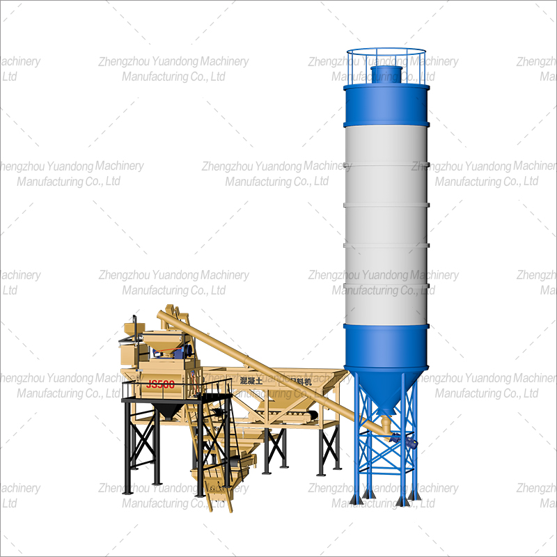 HZS-25 (500+2 silos) simple concrete mixing plant(圖3)