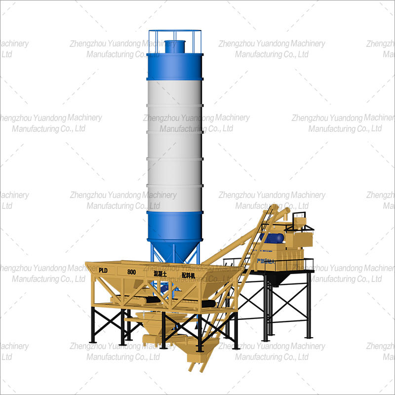 HZS-25 (500+2 silos) simple concrete mixing plant(圖1)