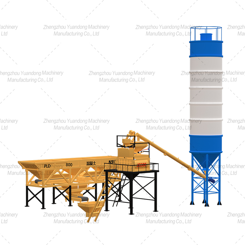 HZS-25 (500+3 silos) simple concrete mixing plant(圖3)