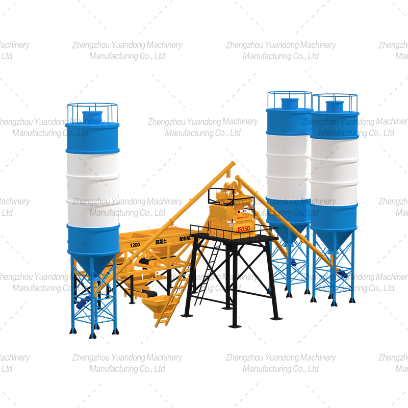 HZS-35 (750+2 silos) simple concrete mixing plant(圖4)