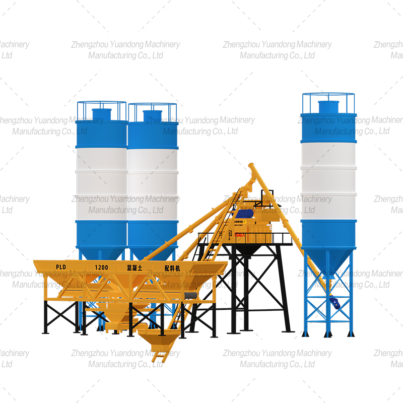 HZS-35 (750+3 silos) simple concrete mixing plant(圖1)