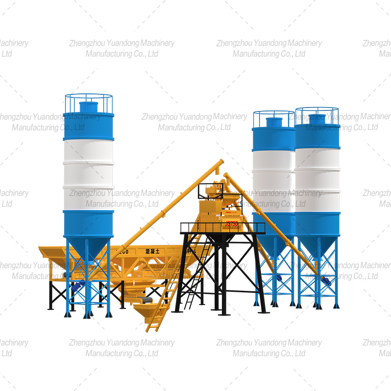 HZS-35 (750+3 silos) simple concrete mixing plant(圖3)