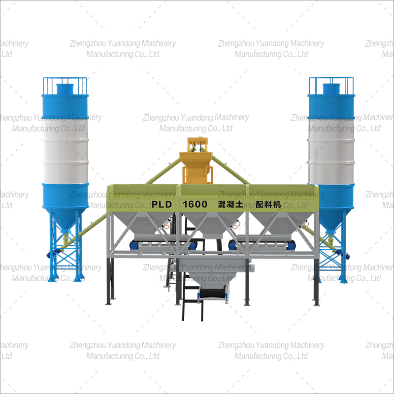 HZS-50 (1000+3 silos) simple concrete mixing plant(圖3)