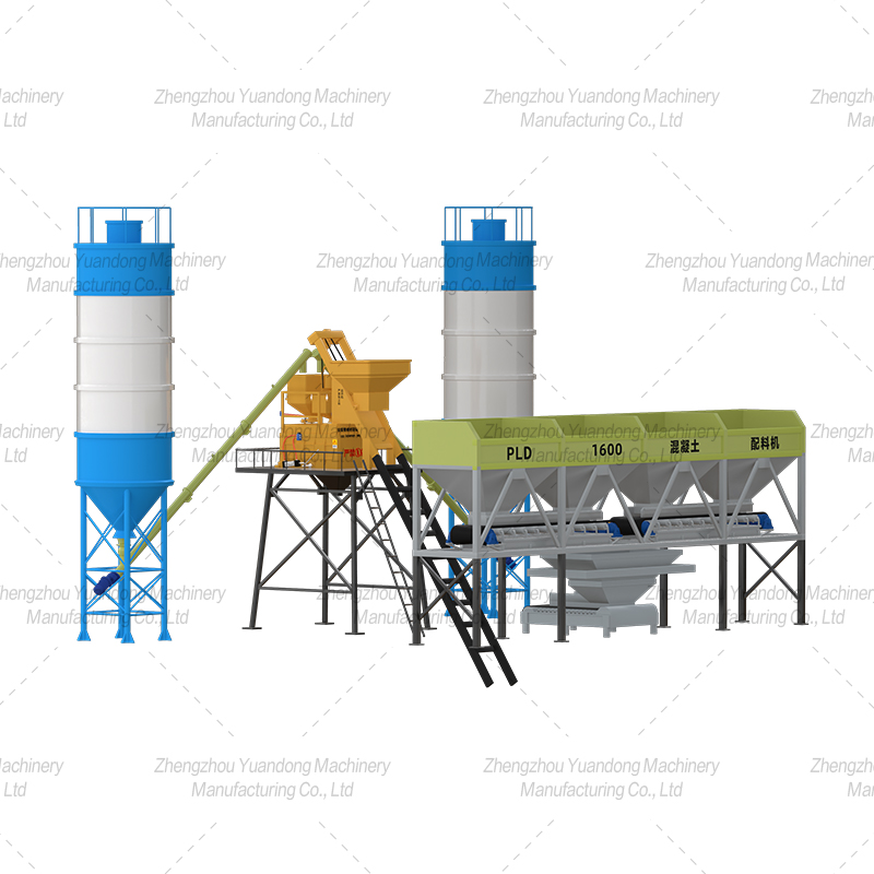 HZS-50 (1000+4 silos) simple concrete mixing plant(圖2)