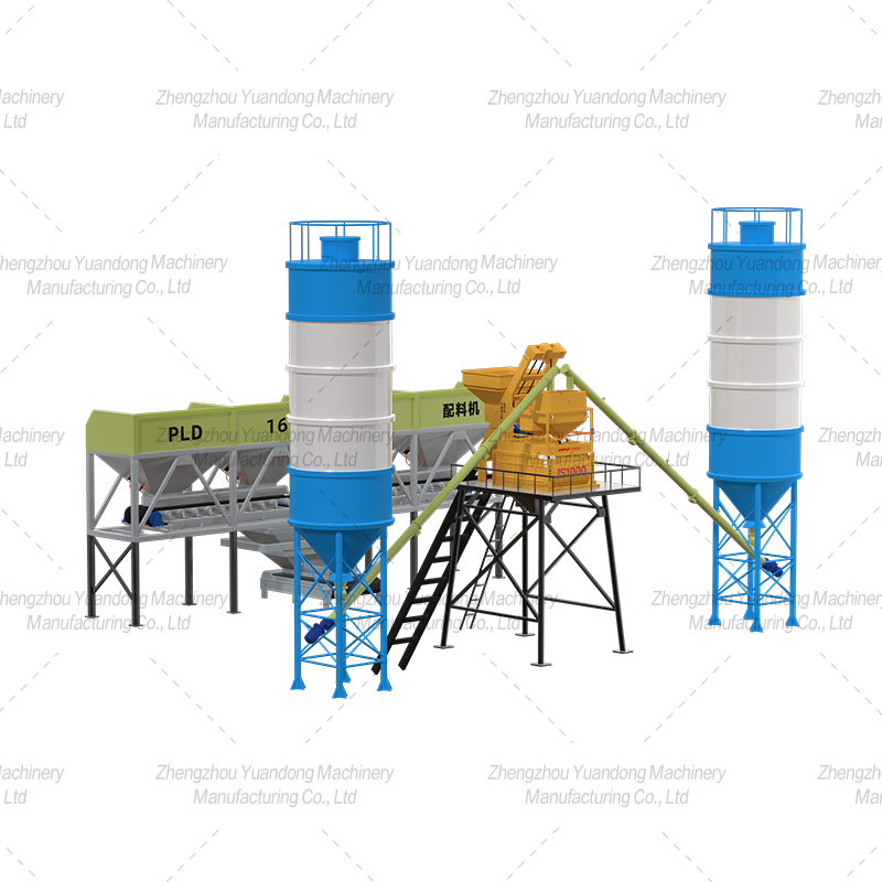 HZS-50 (1000+4 silos) simple concrete mixing plant(圖4)