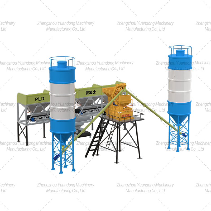 HZS-50 (1000+4 silos) simple concrete mixing plant(圖3)