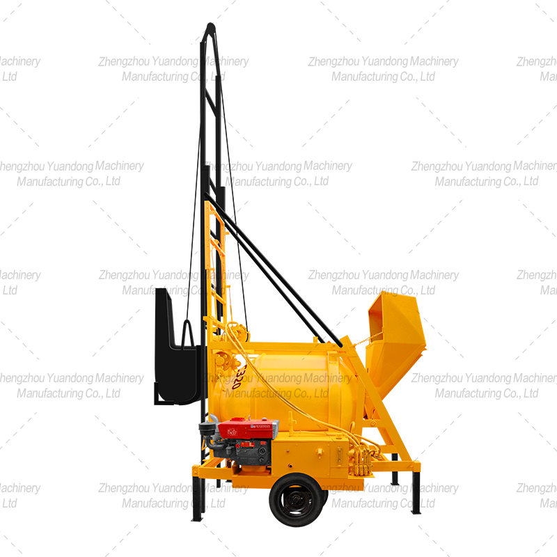 JZC 320-500 Diesel Manual Ladder Tipping Bucket Mixer